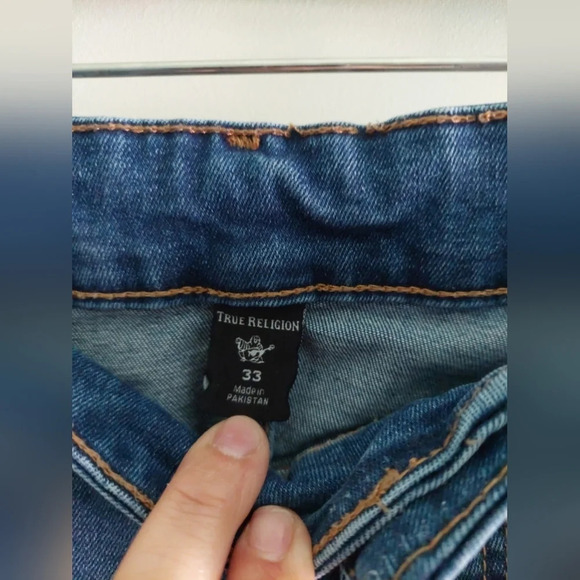 True Religion "Jenni Curvy" Midrise skinny stretch denim jeans size 33 - Picture 4 of 5